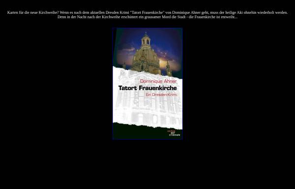 Vorschau von dresdenkrimi.de, Tatort Frauenkirche