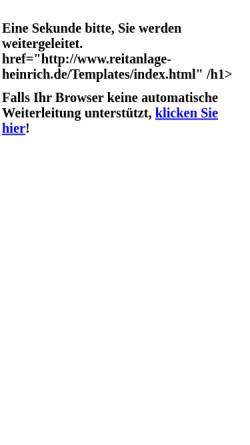 Vorschau der mobilen Webseite www.reitanlage-heinrich.de, Pferdefreunde Geißelhardt e.V.