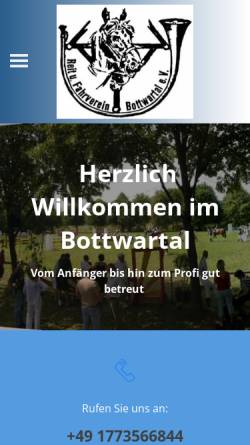 Vorschau der mobilen Webseite www.reitverein-bottwartal.de, Reit- und Fahrverein Bottwartal e.V.