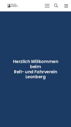 Vorschau der mobilen Webseite reitverein-leonberg.de, Reit- und Fahrverein Leonberg e.V.
