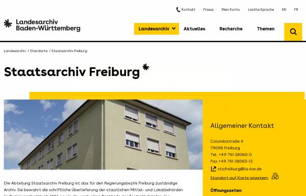 Staatsarchiv Freiburg