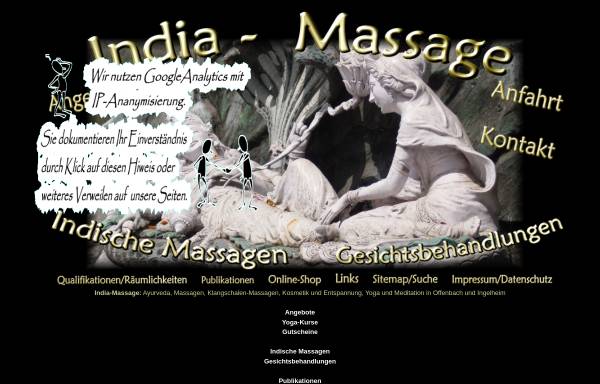 Vorschau von www.india-massage.de, India Massage