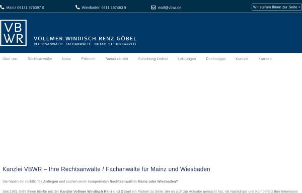Vorschau von www.vbwr.de, Kanzlei VBWR - Rechtsanwälte - Fachanwälte - Notar - Steuerkanzlei