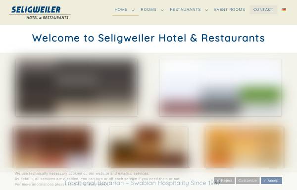 Vorschau von www.hotel-seligweiler-ulm.de, Hotel Rasthaus Seligweiler