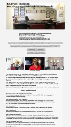 Vorschau der mobilen Webseite www.rechtsanwalt-dominikanische-republik.com, Lic. B. Stuckmann & Asocs