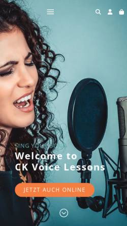 Vorschau der mobilen Webseite ckvoicelessons.de, CK Voice Lessons - Carl Keaton