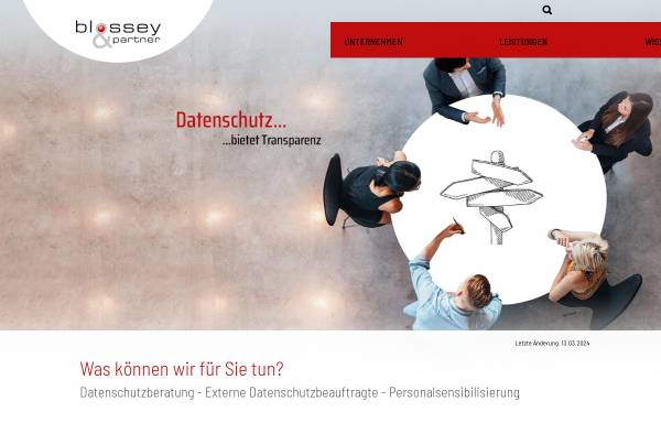 Vorschau von www.blossey-partner.de, Blossey & Partner