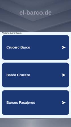 Vorschau der mobilen Webseite www.el-barco.de, El Barco