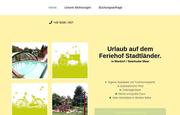 Vorschau von www.rabe-stadtlaender.de, Ferienwohnungen in Mardorf by Familie Rabe-Stadtländer