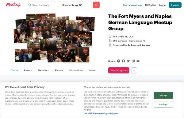 The Fort Myers and Naples German Language Meetup Group