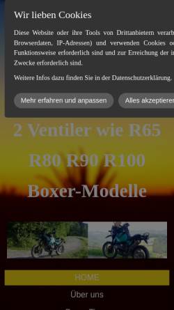 Vorschau der mobilen Webseite www.2-ventil-boxer.de, 2-Ventil-Boxer