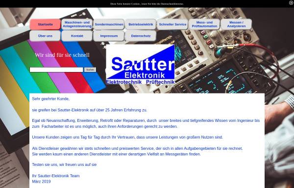 Vorschau von www.sautter-elektronik.de, SAUTTER Elektronik