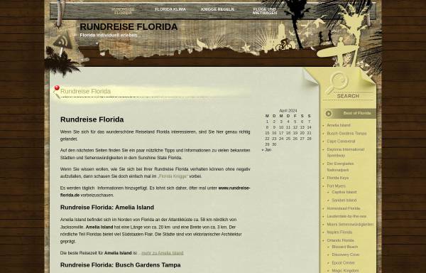 Vorschau von www.rundreise-florida.de, Rundreise Florida
