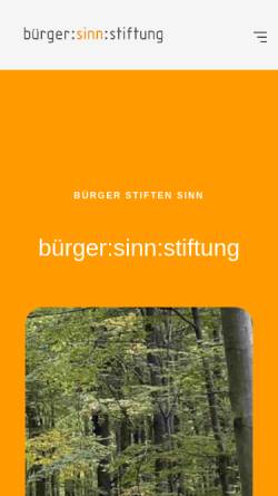 Vorschau der mobilen Webseite www.buergersinnstiftung.de, Schule Baumgartsbrunn