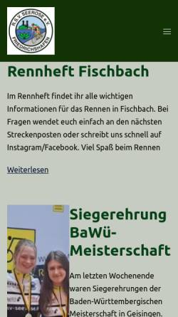 Vorschau der mobilen Webseite www.rsv-seerose.de, Radsportverein Seerose e.V.
