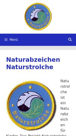Vorschau der mobilen Webseite www.naturstrolche.de, Naturstrolche