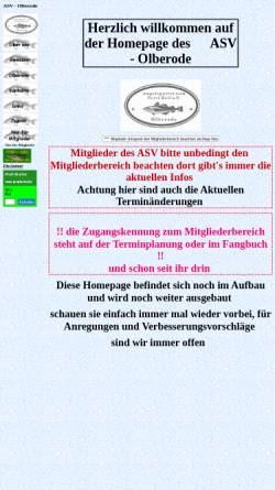 Vorschau der mobilen Webseite www.asv-olberode.de, ASV-Olberode