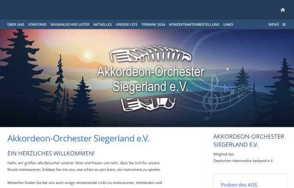 Vorschau von www.ao-siegerland.de, Akkordeon-Orchester Siegerland (AOS)