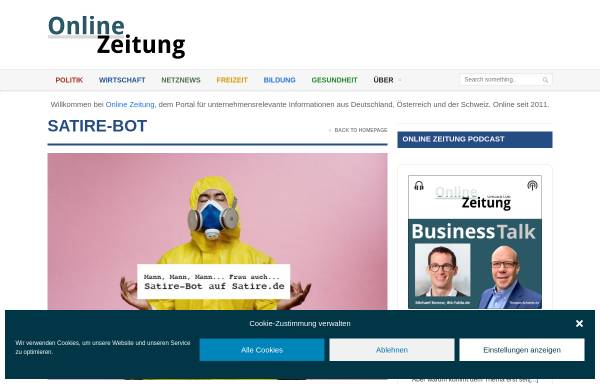 Vorschau von www.satire.de, satire | Nur die Wahrheit zählt