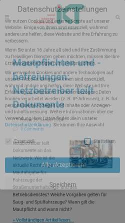 Vorschau der mobilen Webseite www.komnetgew.de, Kommunales Netzwerk Grundstücksentwässerung (KomNetGEW)