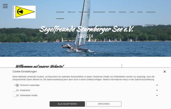 Vorschau von www.sefsta.de, SEFSTA - Segelfreunde Starnberger See e.V.