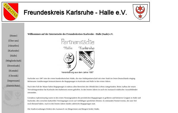Vorschau von www.ka-hal.de, Freundeskreis Karlsruhe - Halle (Saale)