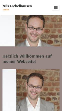 Vorschau der mobilen Webseite www.nilsgiebelhausen.de, Nils Giebelhausen, Tenor