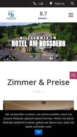 Vorschau der mobilen Webseite www.ahrhotelamrossberg.de, AhrHotelRestaurant am Rossberg