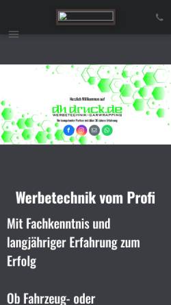 Vorschau der mobilen Webseite www.dhdruck.de, DH Druck Service