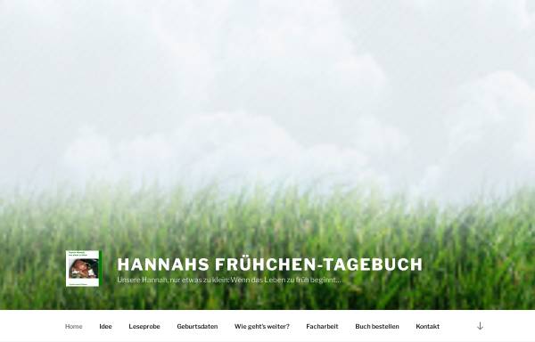 Vorschau von www.fruehchen-tagebuch.de, Hannahs Tagebuch