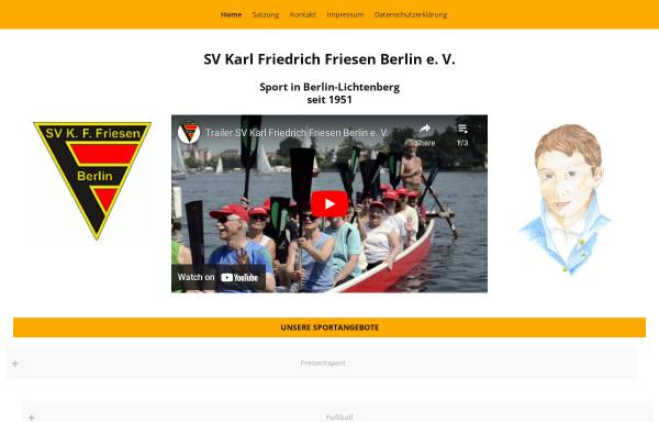 Vorschau von www.svkff.de, SV Karl Friedrich Friesen Berlin e. V.