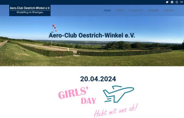 Vorschau von aeroclub-oestrich-winkel.de, Aero-Club Oestrich-Winkel e.V.