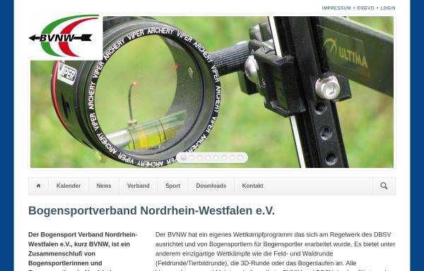 Vorschau von bvnw91.de, Bogensportverband Nordrhein-Westfalen e.V. (BVNW)