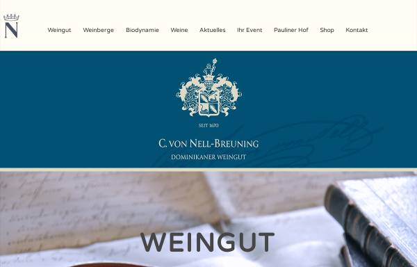 Vorschau von www.weingut-von-nell.de, Dominikaner-Weingut von Nell