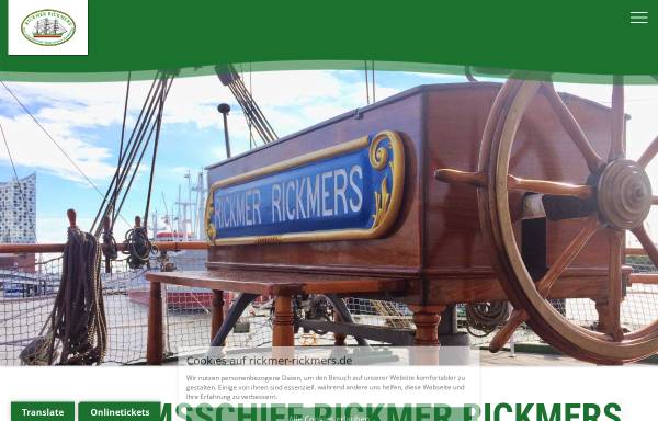 Vorschau von www.rickmer-rickmers.de, Museumsschiff Rickmer Rickmers