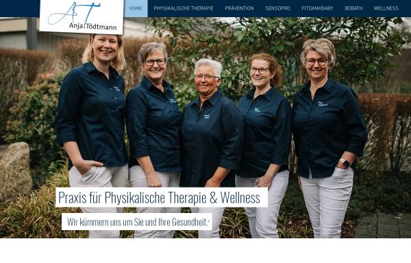 Vorschau von www.physiotherapie-toedtmann.de, Anja Tödtmann, Praxis für Physiotherapie