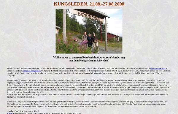 Reisebericht Kungsleden 2008 [Markus Schinnerl]