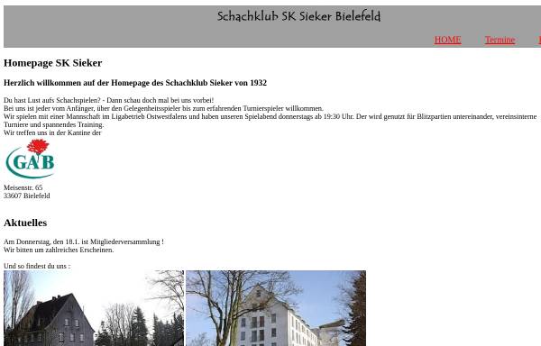 Vorschau von sk-sieker.kriegi.de, Schachklub Sieker Bielefeld