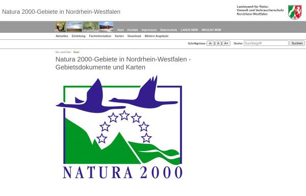 Natura2000 - Netzwerk für den Naturschutz in Nordrhein-Westfalen