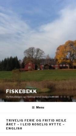 Vorschau der mobilen Webseite fiskebekk.no, Fiskebekk Hytteutleige