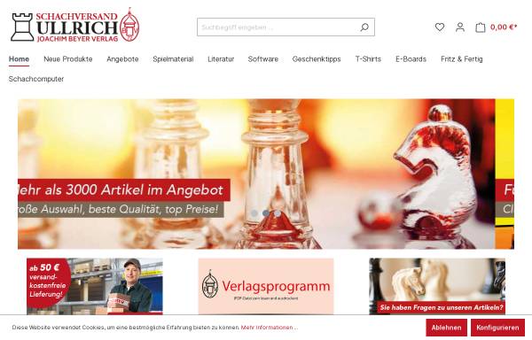 Vorschau von www.schachversand-ullrich.de, Schachversand Ullrich, Robert Ullrich