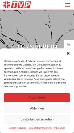 Vorschau der mobilen Webseite www.turnverein-prittriching.de, Turnverein Prittriching e. V.
