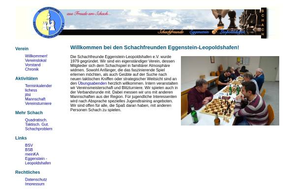 Vorschau von www.sf-eggleo.de, Schachfreunde Eggenstein-Leopoldshafen