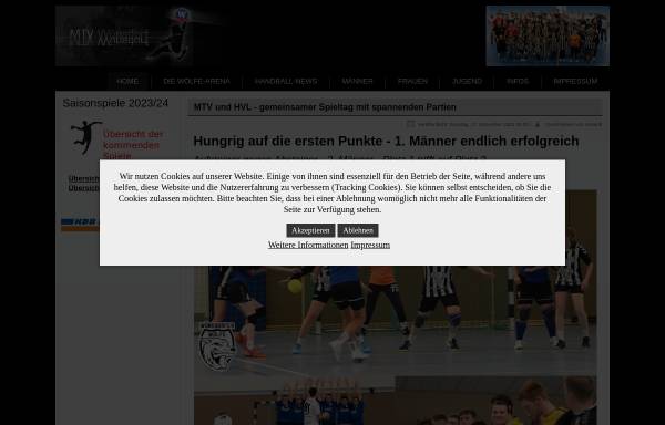 Vorschau von www.handballfreunde-mtv.de, Wünsdorfer Wölfe