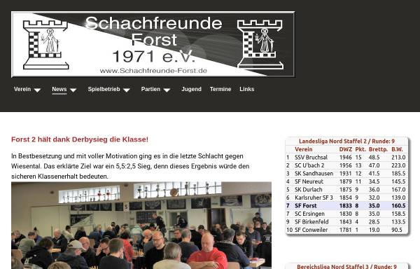 Vorschau von www.schachfreunde-forst.de, Schachfreunde Forst 1971 e.V.
