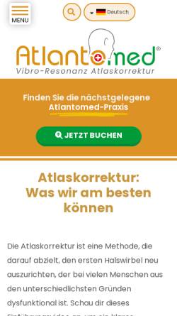Vorschau der mobilen Webseite atlantomed.eu, Atlantomed