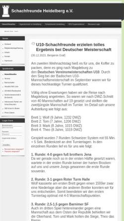 Vorschau der mobilen Webseite www.schachfreunde-heidelberg.de, Schachfreunde Heidelberg e.V.