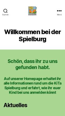Vorschau der mobilen Webseite spielburg-aachen.de, Kindertagesstätte Spielburg e. V.