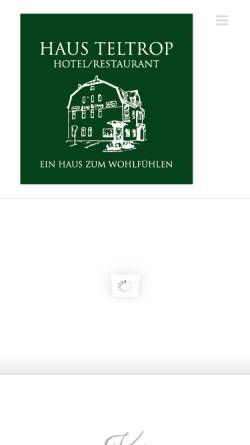 Vorschau der mobilen Webseite www.haus-teltrop.de, Haus Teltrop