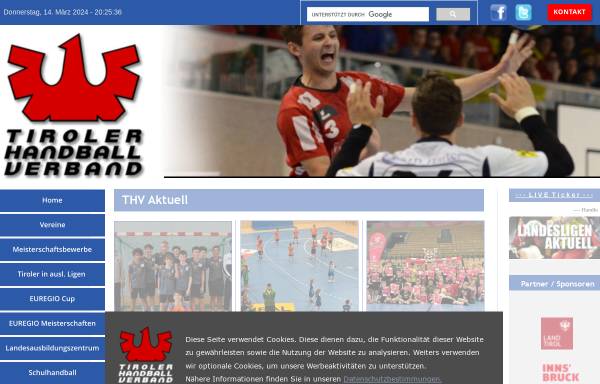 Vorschau von www.handball-tirol.com, Tiroler Handballverband